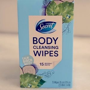 Secret Body Cleansing Wipes 15 count